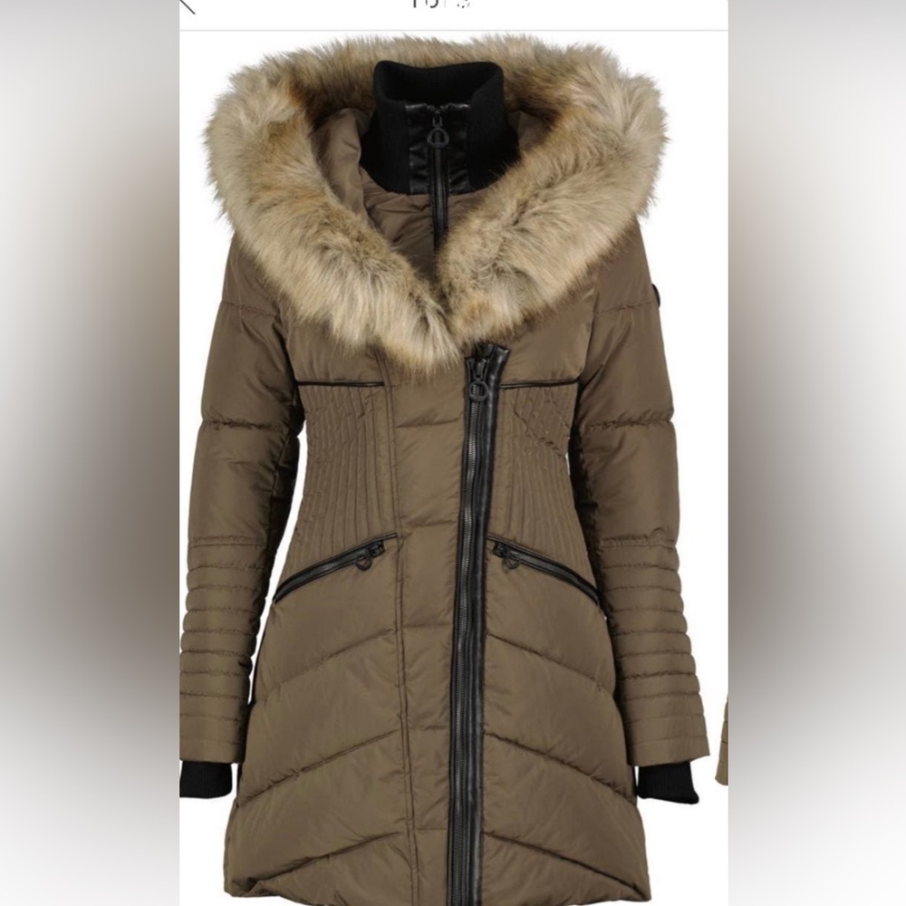 Noize Gigi mid length stylish parka like Mackage faux fur SUPER WARM